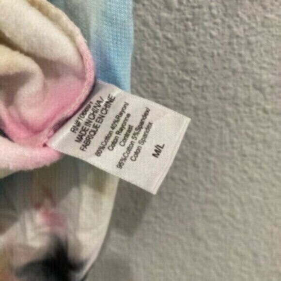 Young Fabulous & Broke Tie Dye Oversized Hoodie Sweater Lounge Athleisure Soft - Picture 5 of 6